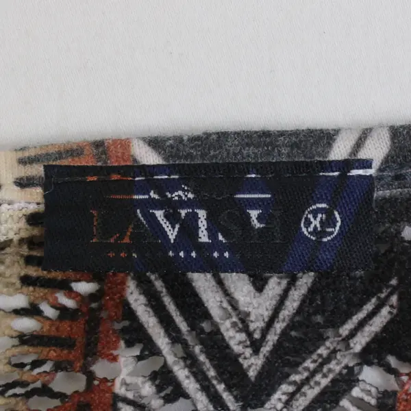 Lavish Openwork Layered Poncho Blouse Women's XL