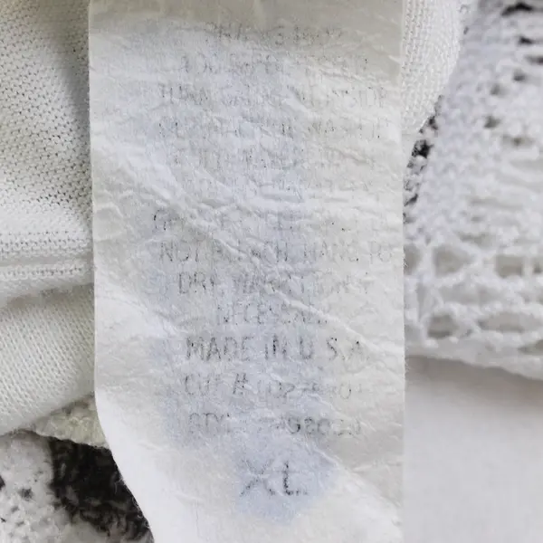 Lavish Openwork Layered Poncho Blouse Women's XL