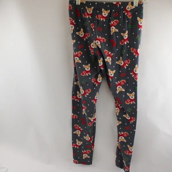 No Boundaries Christmas Corgi Pattern Pajama Pants Girls' Medium 7-9