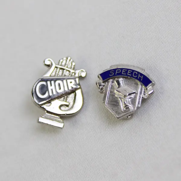 Lot of 4 Pins 1960's Class Choir Forensics Speech Student Council