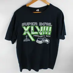 Alstyle Super Bowl XLVIII 2014 Seattle Seahawks T-Shirt Men's Large