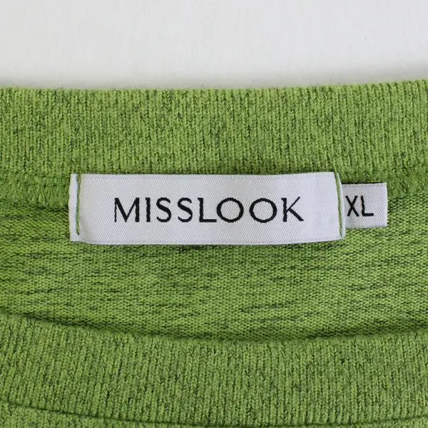 Misslook Grinch Green Long-Sleeved Faux-Layered Top Women's XL