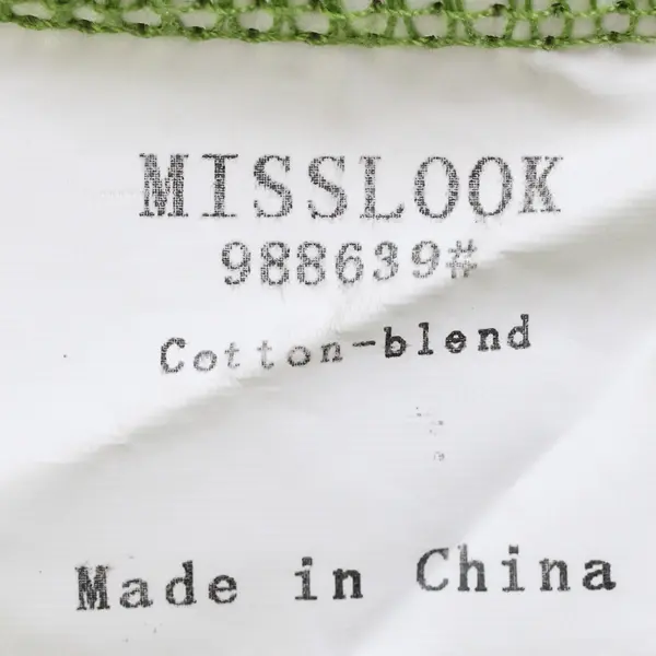 Misslook Grinch Green Long-Sleeved Faux-Layered Top Women's XL