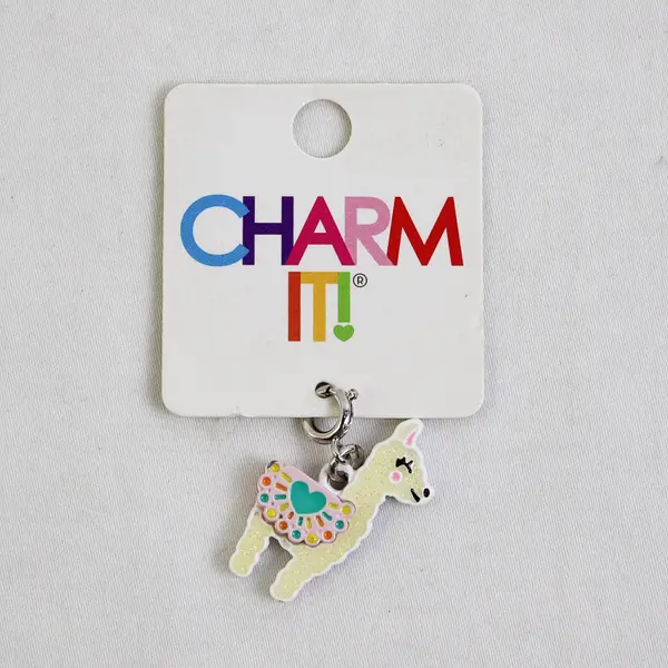 Charm-it Glitter Llama Charm by High IntenCITY