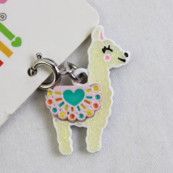Charm-it Glitter Llama Charm by High IntenCITY