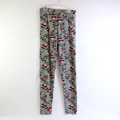 Mayfair Ho Ho Ho Santa Print Gray Pajama Bottoms Women's Size XL
