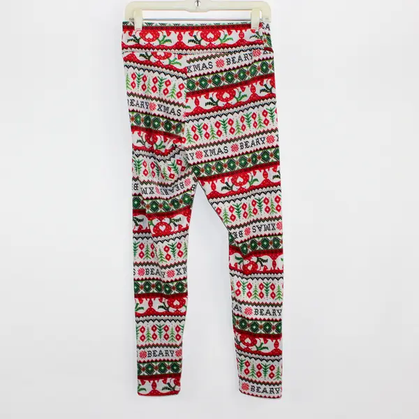 Lot of 3 No Boundaries Christmas-Themed  Pajama Pants Juniors' Size Large 11-13
