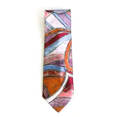Surrey Multicolor Abstract Geometric Print Men's Necktie 58"