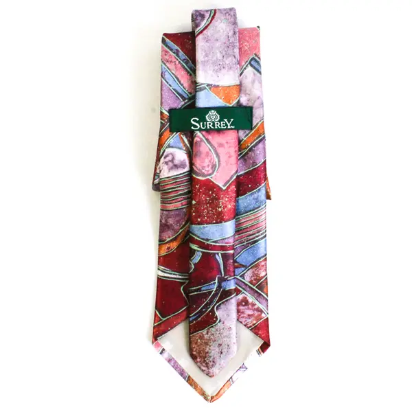 Surrey Multicolor Abstract Geometric Print Men's Necktie 58"