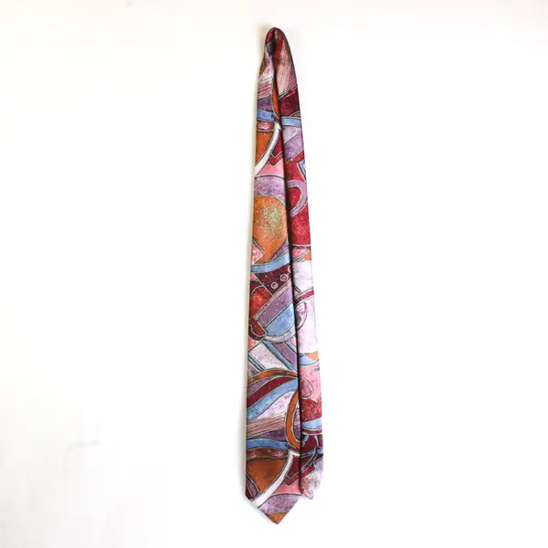 Surrey Multicolor Abstract Geometric Print Men's Necktie 58"