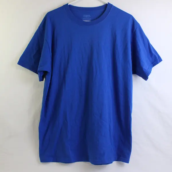 Jerzees Vibrant Blue Short-Sleeved Crew Neck T-Shirt Men's Large