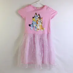 Dgfstm Bluey and Bingo Pink Tutu Dress Girls' Size 7-8