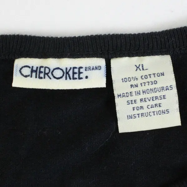  NWT Cherokee Ebony Black Cotton Tank Top Women's Size XL