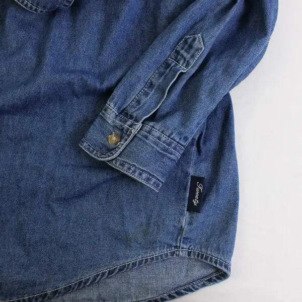 Jerry Leigh Embroidered Tweety Bird Denim Button-Up Women's Large 14-16 FLAWED