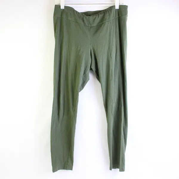 Time And Tru Army Green Leggings Women's Size Large 12-14