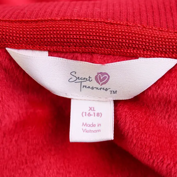 Secret Treasures Fuzzy Red Long-Sleeved Pajama Top Women's XL 16-18