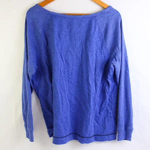 Silverwear Black Speckled Blue Long-Sleeved Top Women's XL