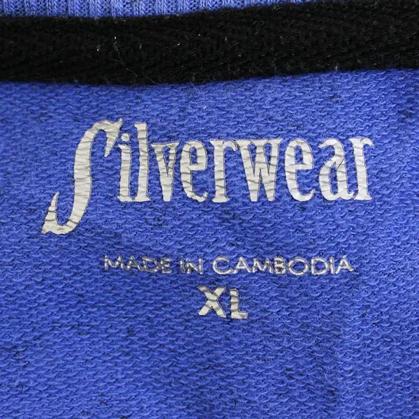 Silverwear Black Speckled Blue Long-Sleeved Top Women's XL