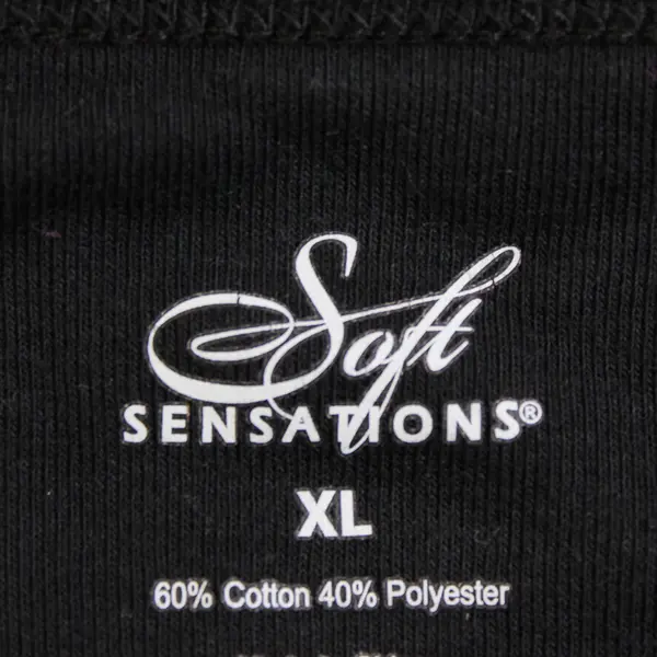 Soft Sensations Black Long-Sleeved T-Shirt Women's Size XL