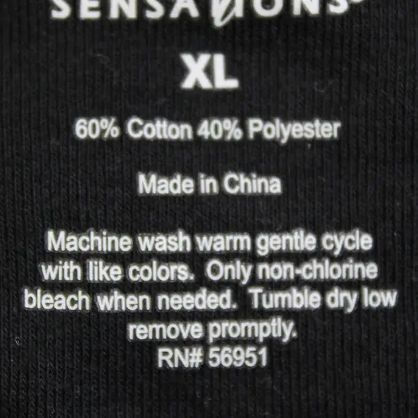 Soft Sensations Black Long-Sleeved T-Shirt Women's Size XL