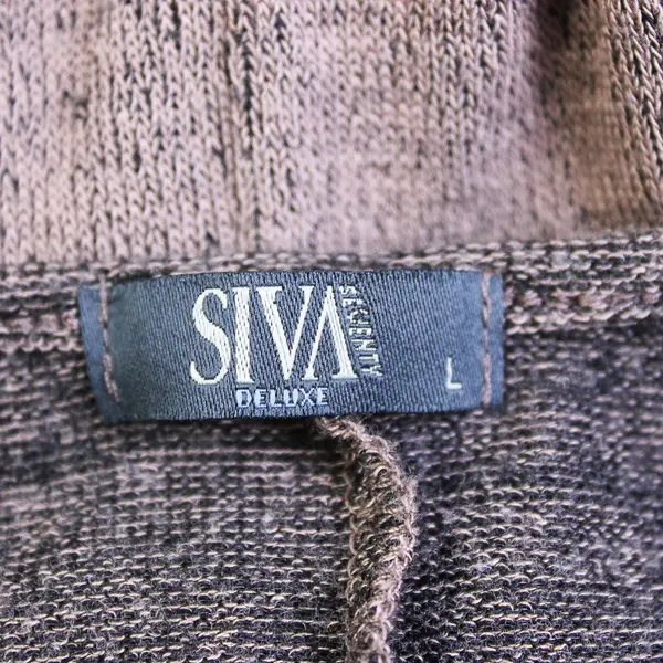 Siva Seventy Deluxe Brown Leopard Graphic V-Neck Sweatshirt Women's Large