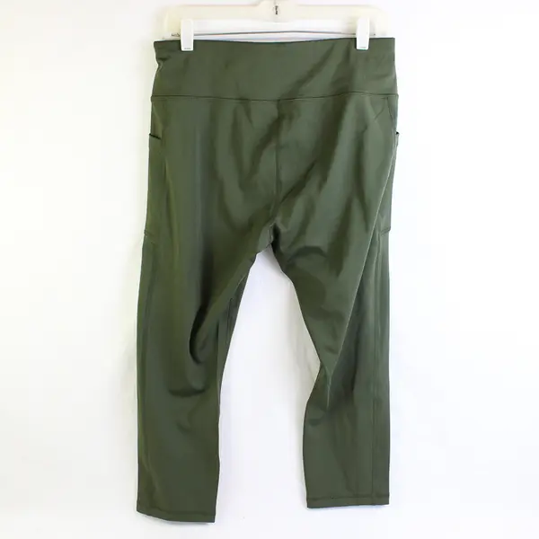 Avia Army Green Mid-Calf Leggings Women's Large 12-14