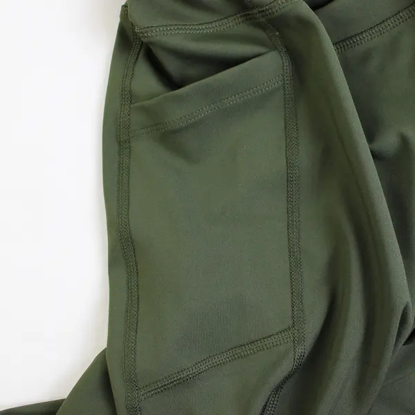 Avia Army Green Mid-Calf Leggings Women's Large 12-14