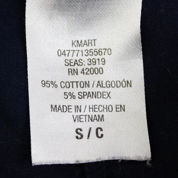 Basic Editions Cherry Print Navy Blue Capris Women's Size Small