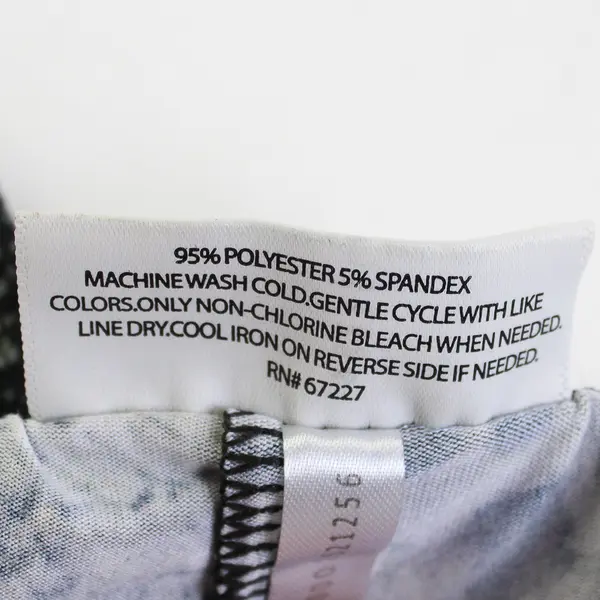 Bobbie Brooks Gray Animal Print Leggings Women's Size Large