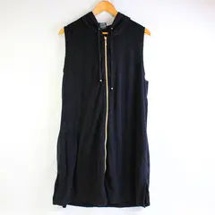 Faded Glory Black Full-Zip Hoodie Swimsuit Cover Up Women's 2X 18-20