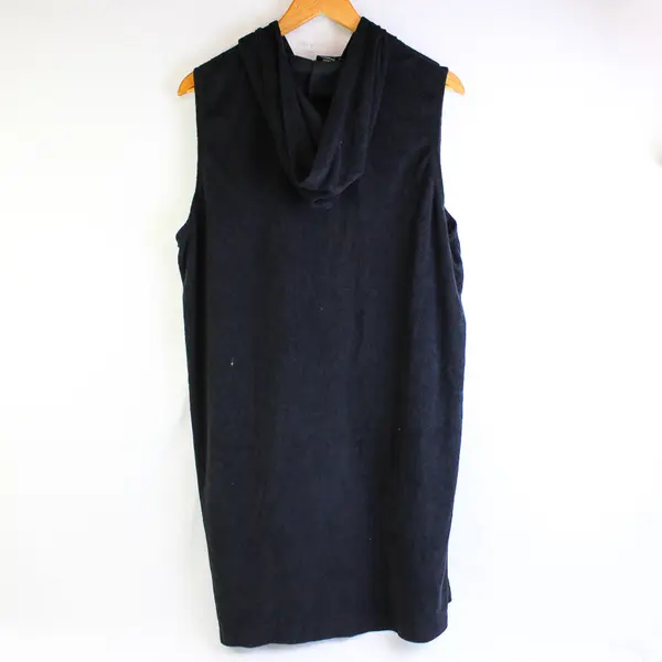 Faded Glory Black Full-Zip Hoodie Swimsuit Cover Up Women's 2X 18-20