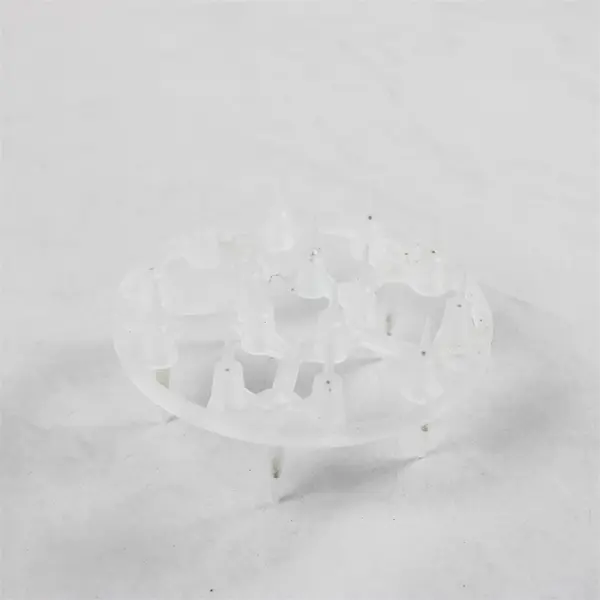 Clear Glass Cylinder Wide Mouth Vase with Plastic Flower Frog