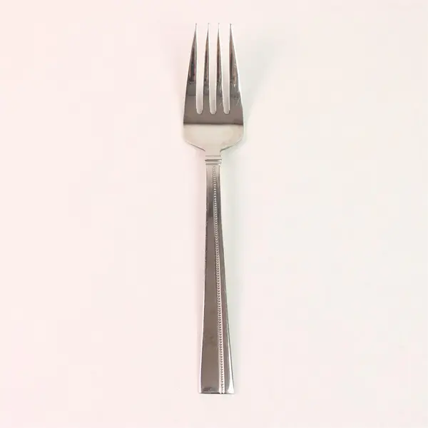 Oneida Silver Perspective Pattern 18/10 Stainless Serving Fork 8.88" Good Rare