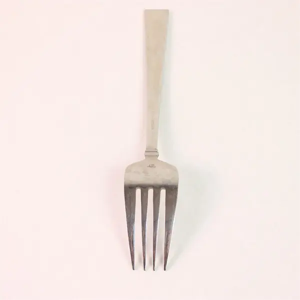 Oneida Silver Perspective Pattern 18/10 Stainless Serving Fork 8.88" Good Rare