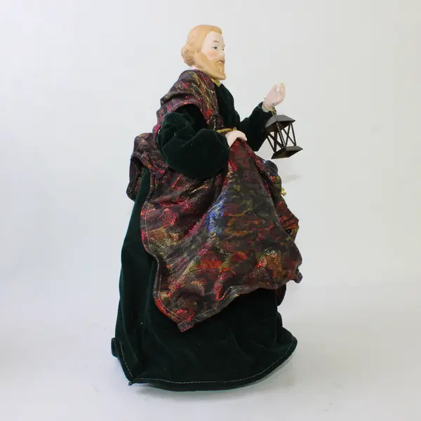 Traditions 12" Fabric/Porcelain Nativity Set Holy Family Mary Joseph Jesus