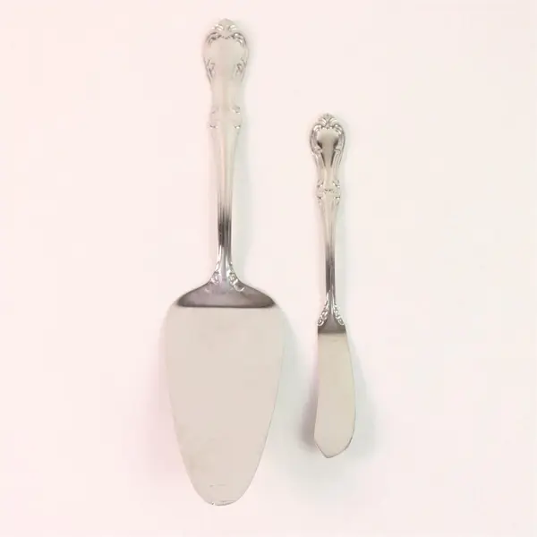 Lot of 2 RSVP Brand RXV11 Pattern 18/10 SS Pie Server Butter Knife Rare HTF 