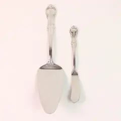 Lot of 2 RSVP Brand RXV11 Pattern 18/10 SS Pie Server Butter Knife Rare HTF 