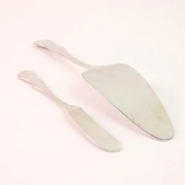Lot of 2 RSVP Brand RXV11 Pattern 18/10 SS Pie Server Butter Knife Rare HTF 