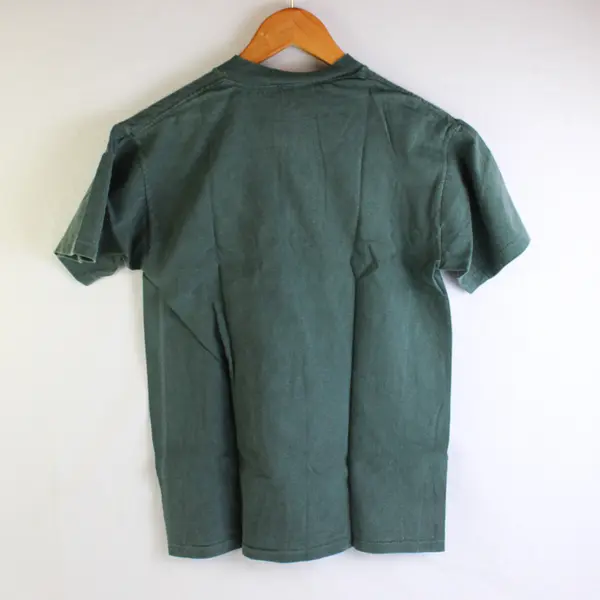 NWOT Vtg Oneita Adult S Dark Green Totem Pole Graphic Short Sleeve T-Shirt