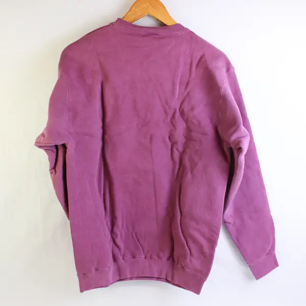 NWOT Vtg Comfort Colors Adult S Purple Tiger Graphic Crew Neck Pullover Sweater