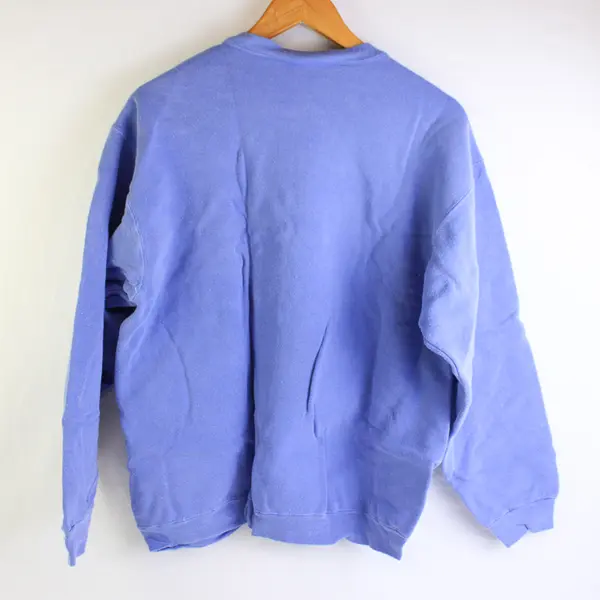 NWOT Vtg Comfort Colors Adult S Lilac Tiger Graphic Crew Neck Pullover Sweater