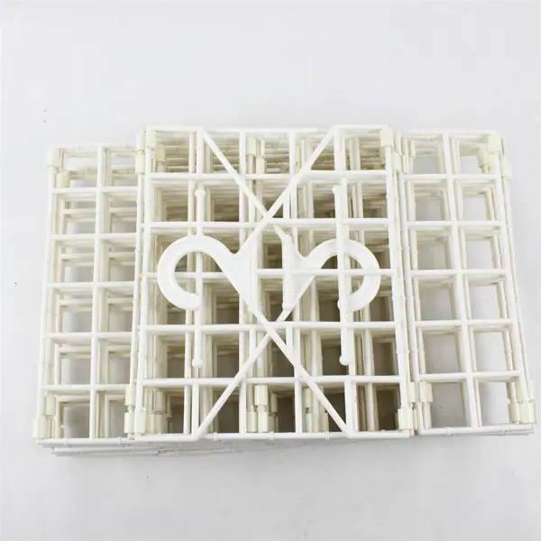 Hanging White Plastic Square Organizer 46" Long Closet Storage