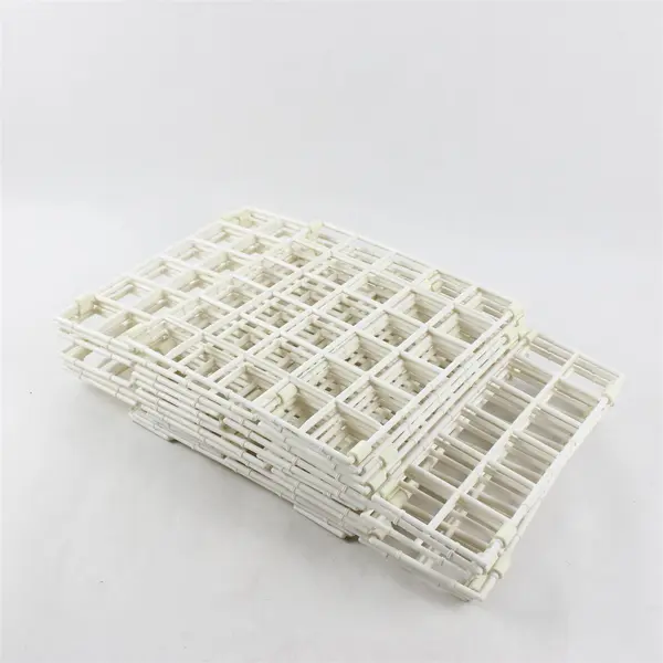 Hanging White Plastic Square Organizer 46" Long Closet Storage