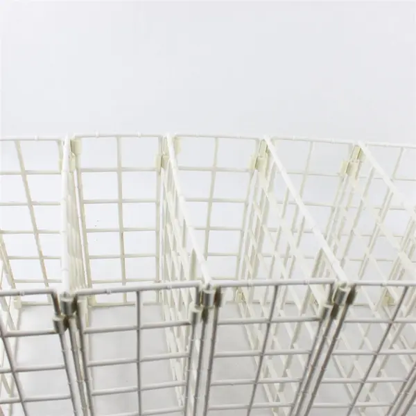 Hanging White Plastic Square Organizer 46" Long Closet Storage