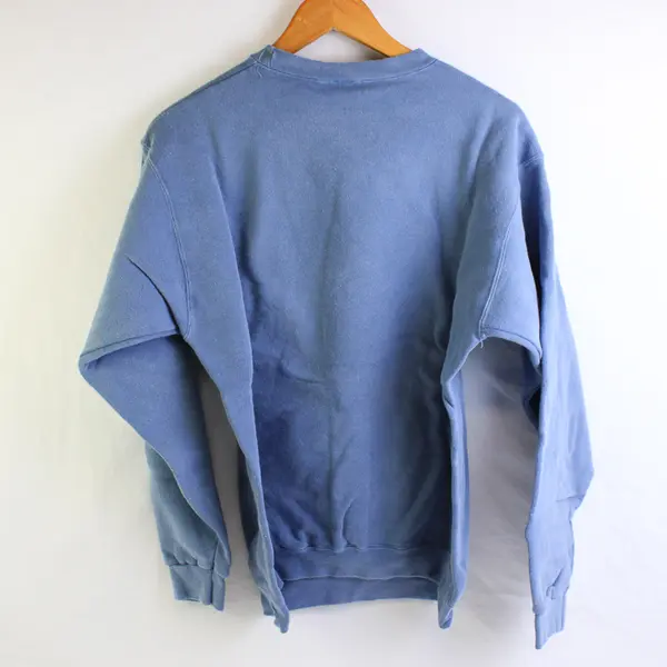 NWOT Vtg Comfort Colors Adult S Blue Giraffe Graphic Crew Neck Pullover Sweater