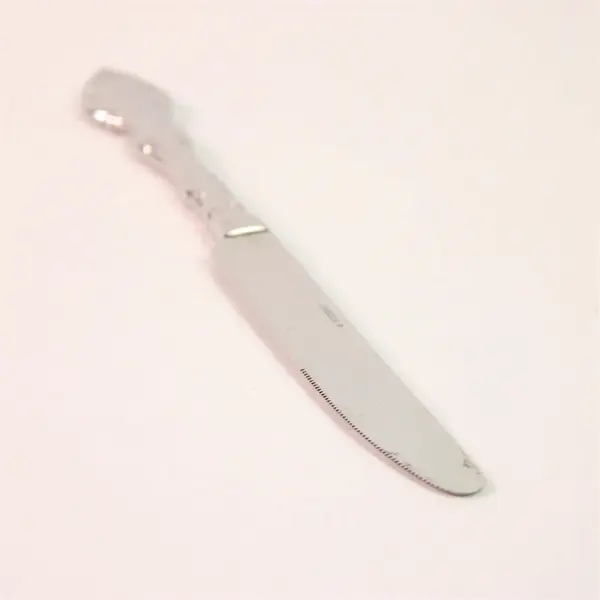 Lot of 6 Oneida Silver Mikayla Pattern Stainless Solid Dinner Knives 9.5" Rare