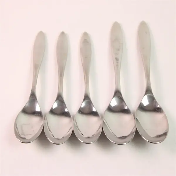 5 Oneida Silver Moderne Pattern 18/10 SS 2 Soup Spoons 3 Teaspoons Rare HTF  Pat