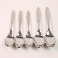 5 Oneida Silver Moderne Pattern 18/10 SS 2 Soup Spoons 3 Teaspoons Rare HTF  Pat