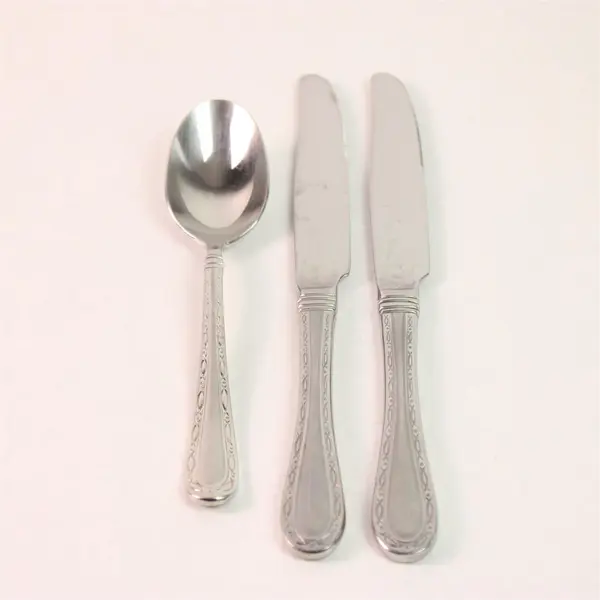 Lot of 3 Oneida Silver Merlot Pattern 18/10 SS 1 Soup Spoon 2 Knives Rare Pieces