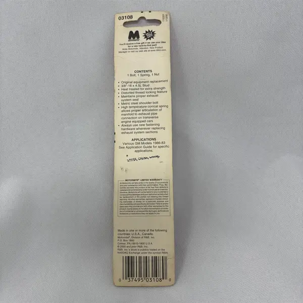 Motormite 03108 Exhaust Manifold Hardware Kit 